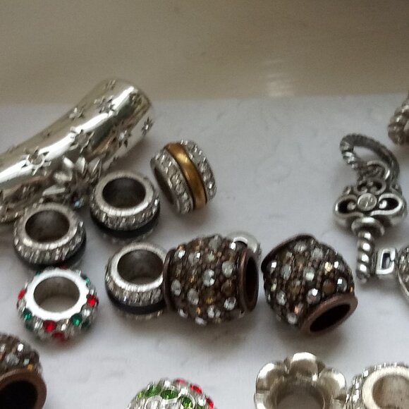 Brighton huge lot of over 40  charms beads and slider - Picture 7 of 16